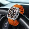 LIGE Top Brand Luxury Watches for Men Fashion Casual Sport Clock Silicone Waterproof Auto Date Wristwatch Quartz Man Watch Reloj