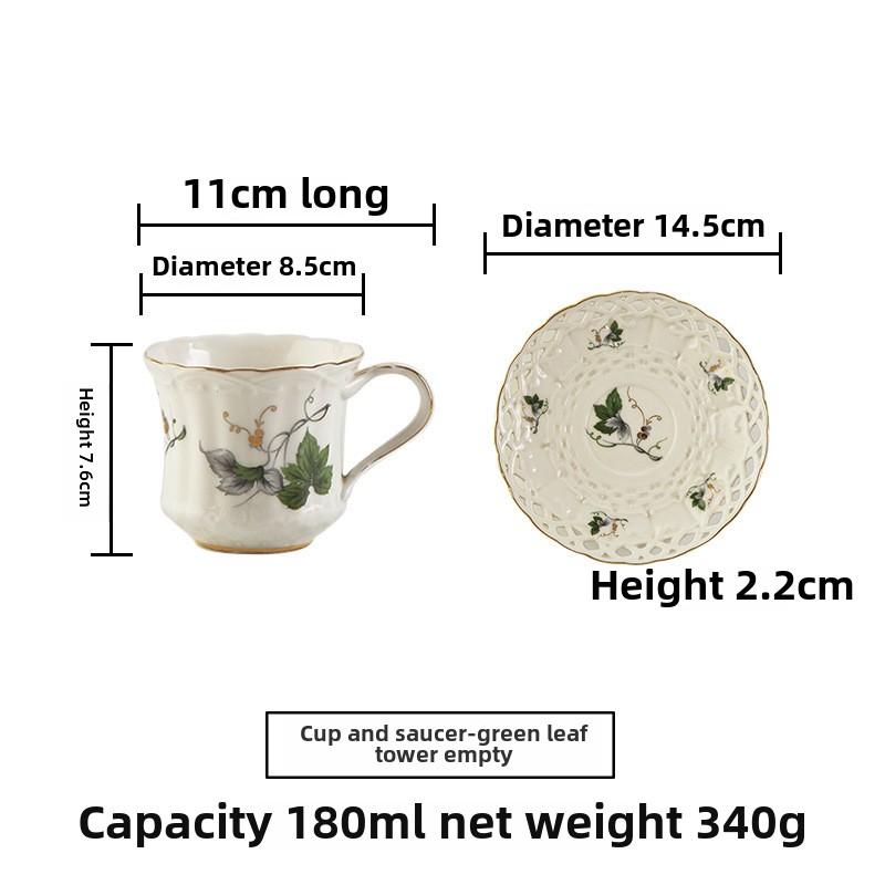 BRCeramic Black Tea Cups Saucer Retro Afternoon Tea Coffee Cup Teapot Saucer Sets Couple Mug Set Home Creative Drinkware Mug GiftEY