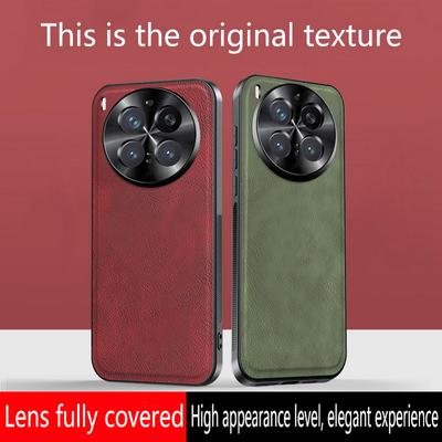 Vintage Leer Textuur Antislip Frame Telefoonhoesje Voor VIVO X300 Pro x300 vivo X200 Ultra X200s X200 FE X100 Pro Beschermhoes