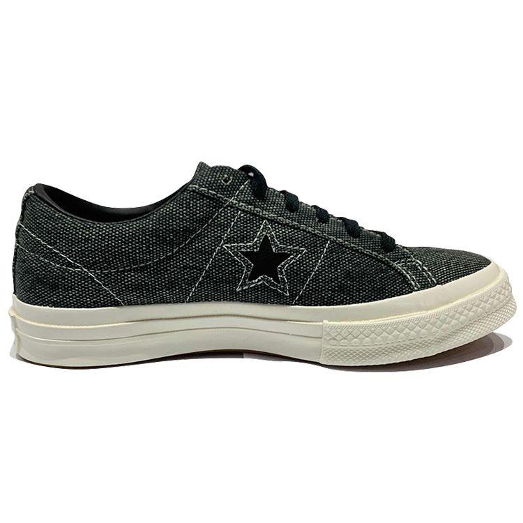 Converse One Star Series Retro Comfortable Low Top Canvas Shoes Unisex Sneakers Black 167835C