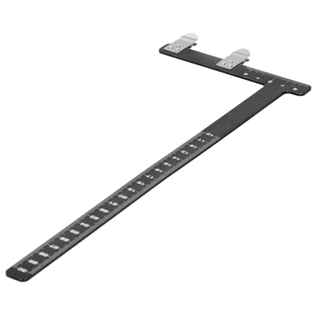 Adjustment Bow L Shape Chord Distance Ruler Aluminum Alloy Measuring Tool
