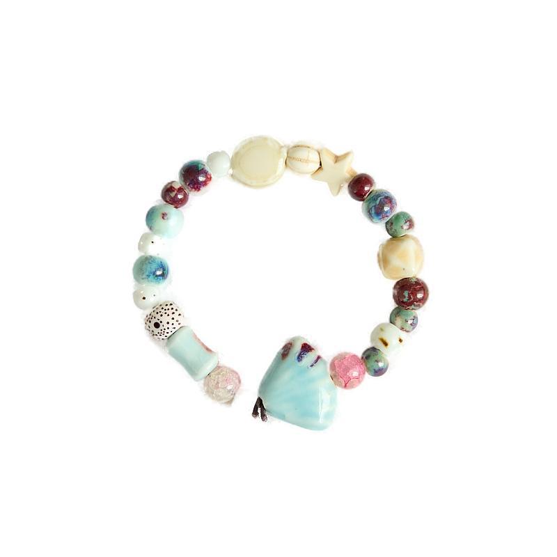 Handcrafted Starfish Shell Phone Case Lanyard & Wristband with Cute Camera Chain for Women