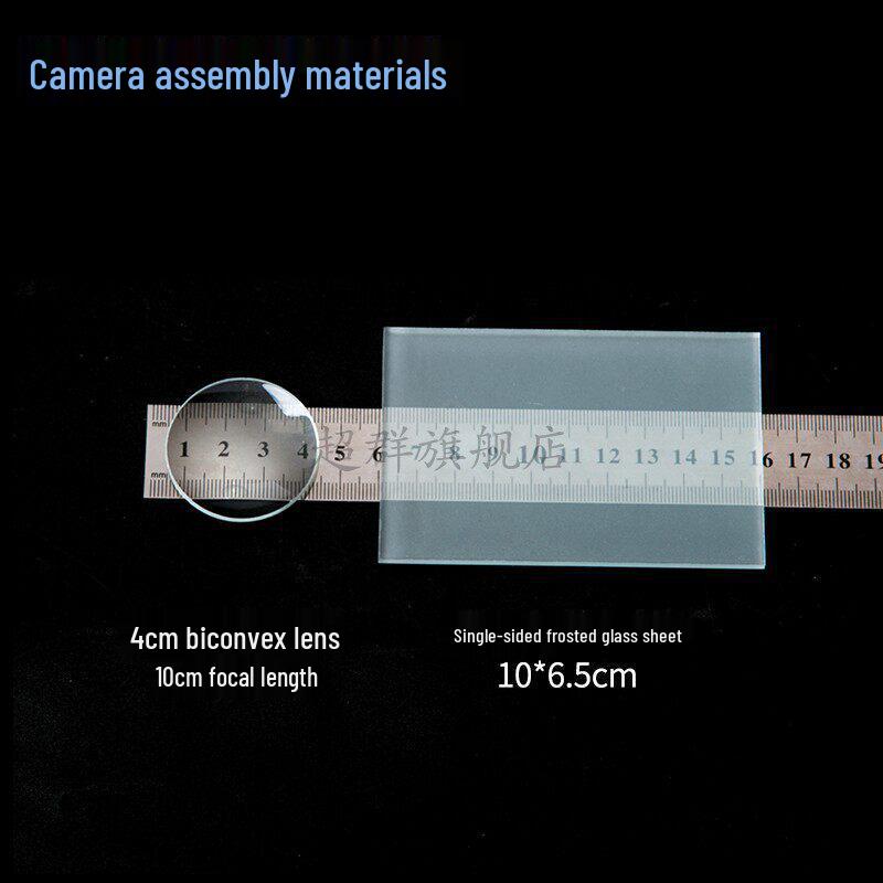 Physical Optics Set: Triangular Prism, Convex/Concave Lenses & Mirrors, Magnifying & Reducing Glasses