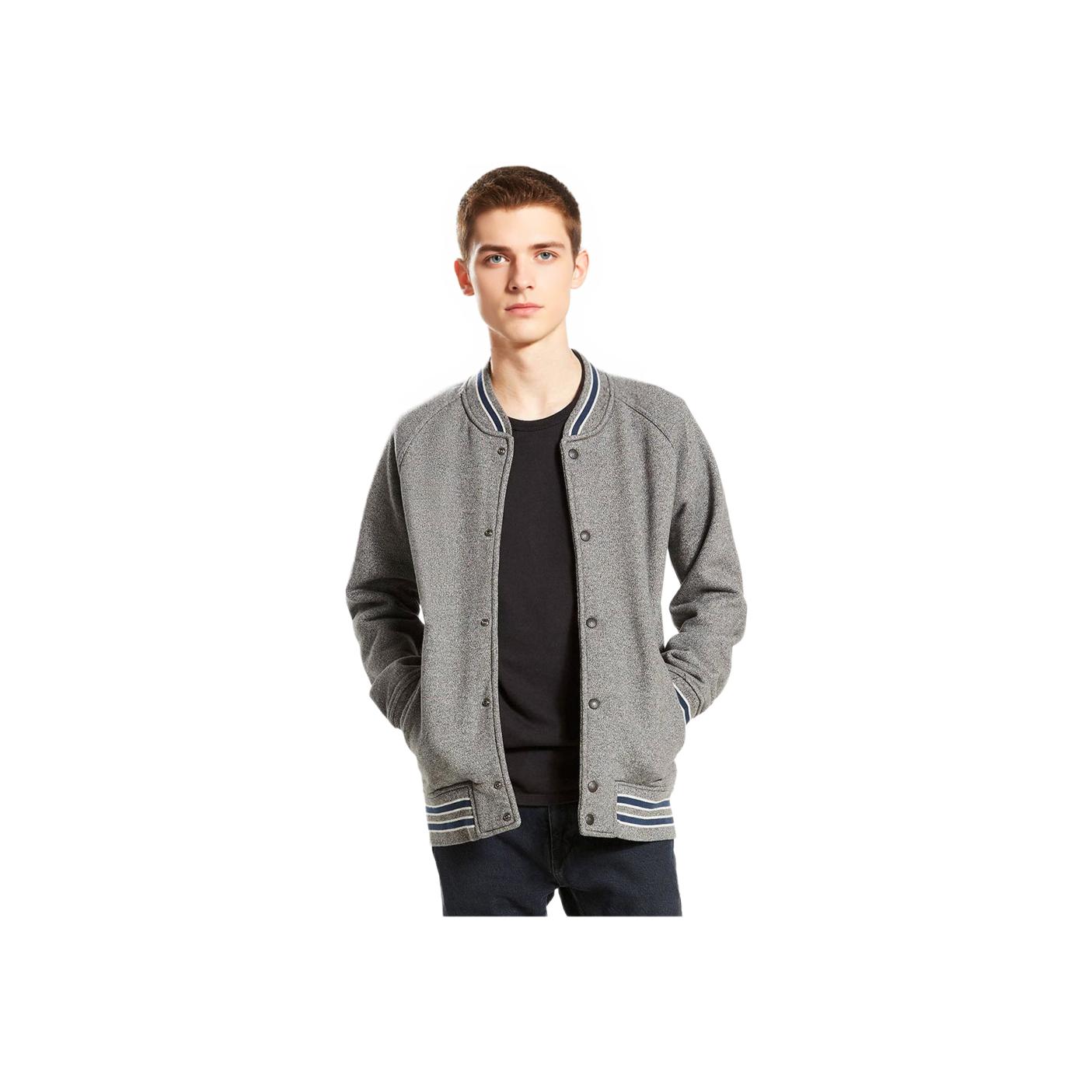 

Levis Куртка бейсбольная с длинным рукавом, удобная и универсальная, цветной блок, мужская, серая 27516-0005 XS