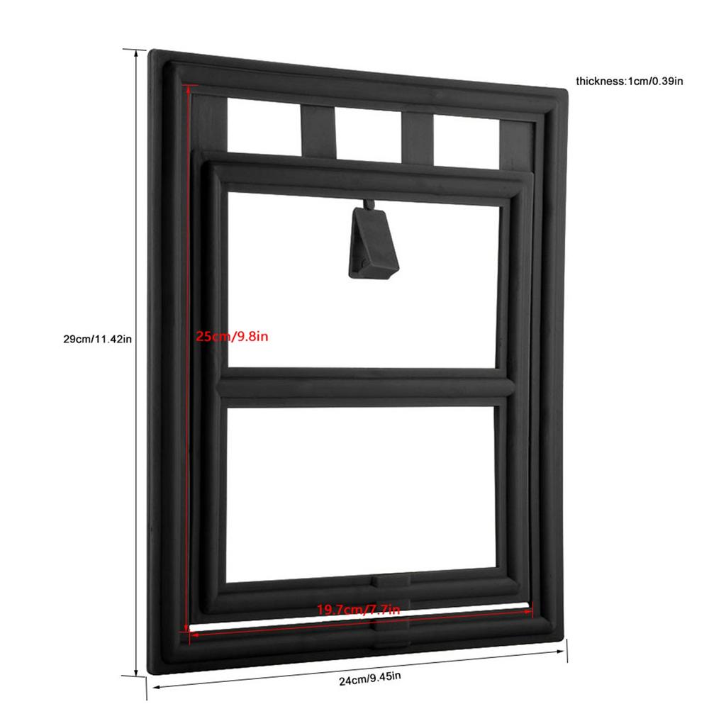 Plastic Pet Dog Puppy Cat Door Magnetic Locking Safe Flap for Screen Window Gate