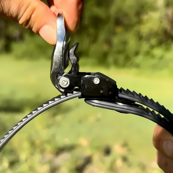 Heavy-Duty Grip Lock Strap Reusable Connectable Multi-purpose Ratchet Strap Adjustable Metal Ratchet Buckle Locking Fixing Strap