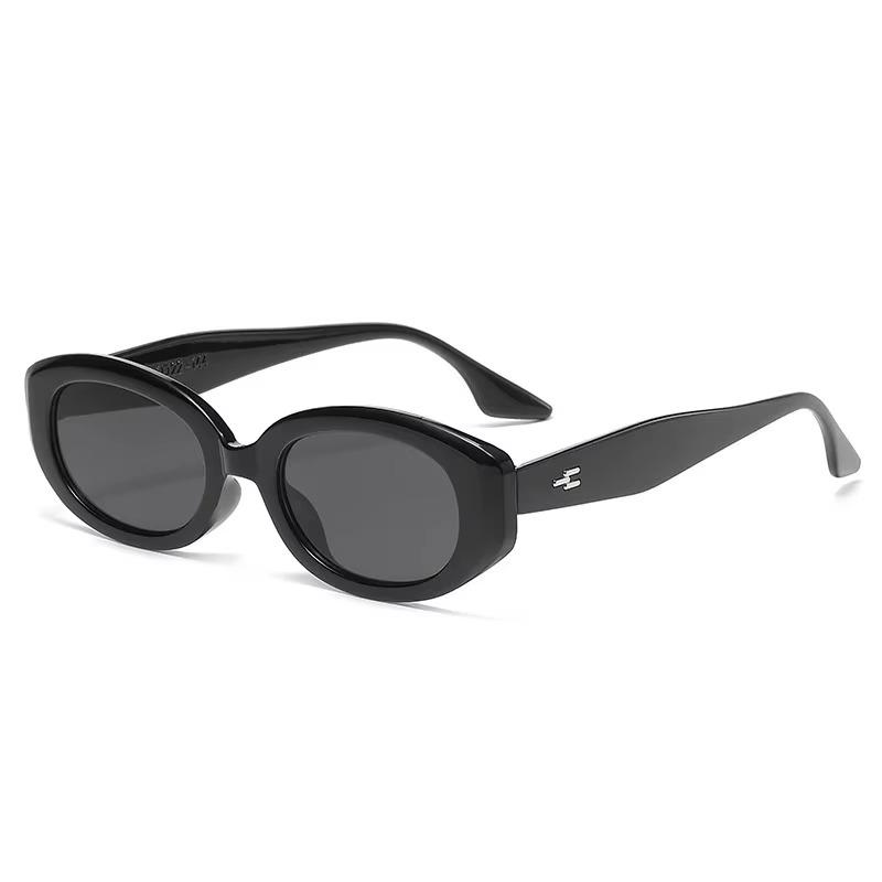 New Trend Sunglasses Women Men Oval Rice Nail Design Retro Casual Fashion Travel Sun Glasses for Female UV400