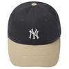 MLB Cotton Baseball Caps Unisex Charcoal Gray Fashion 3ACP3404N-50CGS
