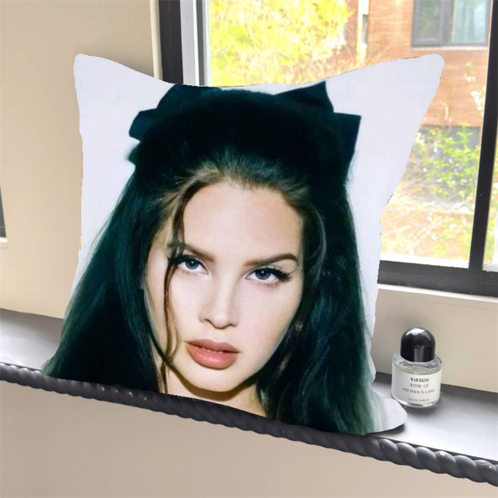 1PC Girl Singer Lana Del Rey Pillow Case Square  Bedroom Sofa Leisure Comfort Cushion Car Home Decoration