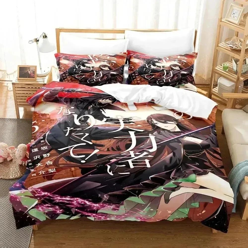 Comforter Anime Eminence In Shadow Bedding Set Boys Girls Twin Queen Size Bed Boys Adult Fashion Home Textileextile