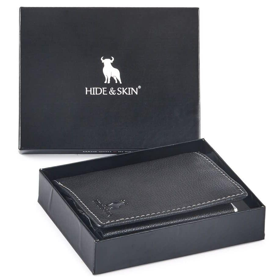 Кошелек из натуральной кожи с металлическим логотипом и съемным футляром для карт — фото 2