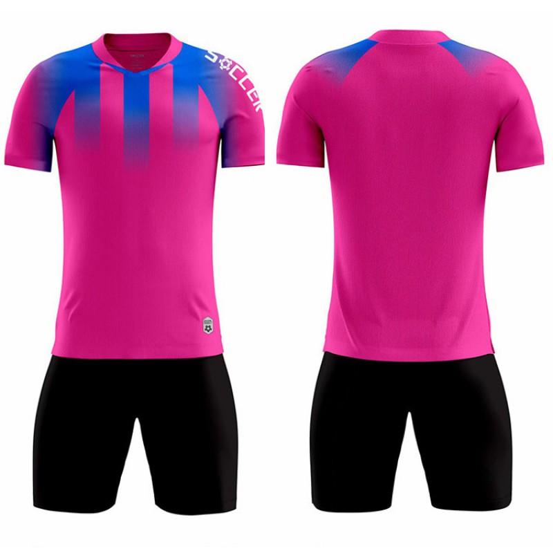 Kids Short Sleeve Soccer Jersey Breathable Team Uniform Boys Girls Customizable