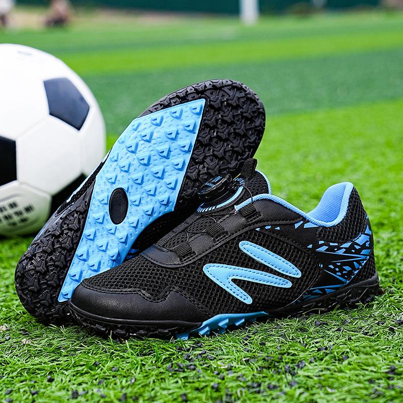 Children's Football Shoes Summer Mesh Breathable Boys' Elementary School Football Shoes Boys and Girls Non-slip Training Shoes