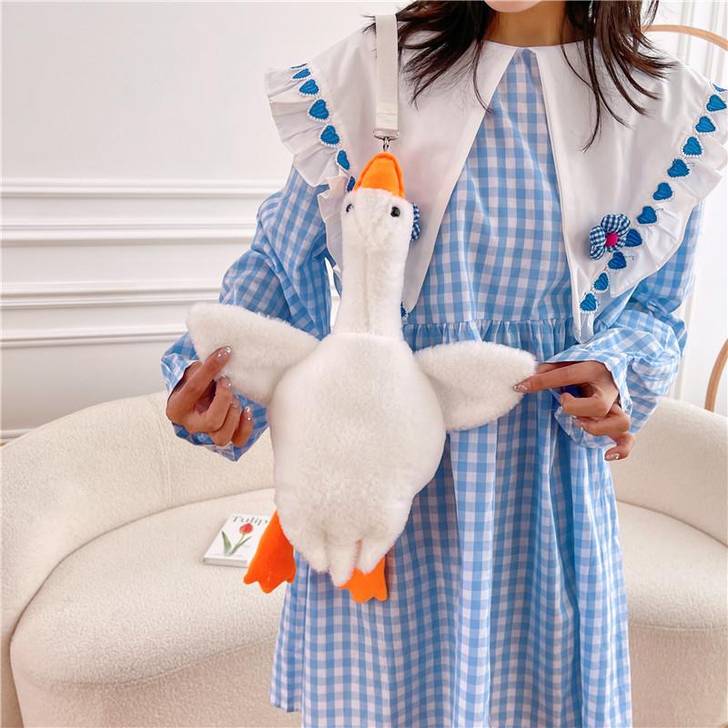Fashion Net Red Goose Doll Crossbody Bag Cartoon Animals Doll Duck Mobile Phone Bag Cute Shoulder Bag For Women Girls