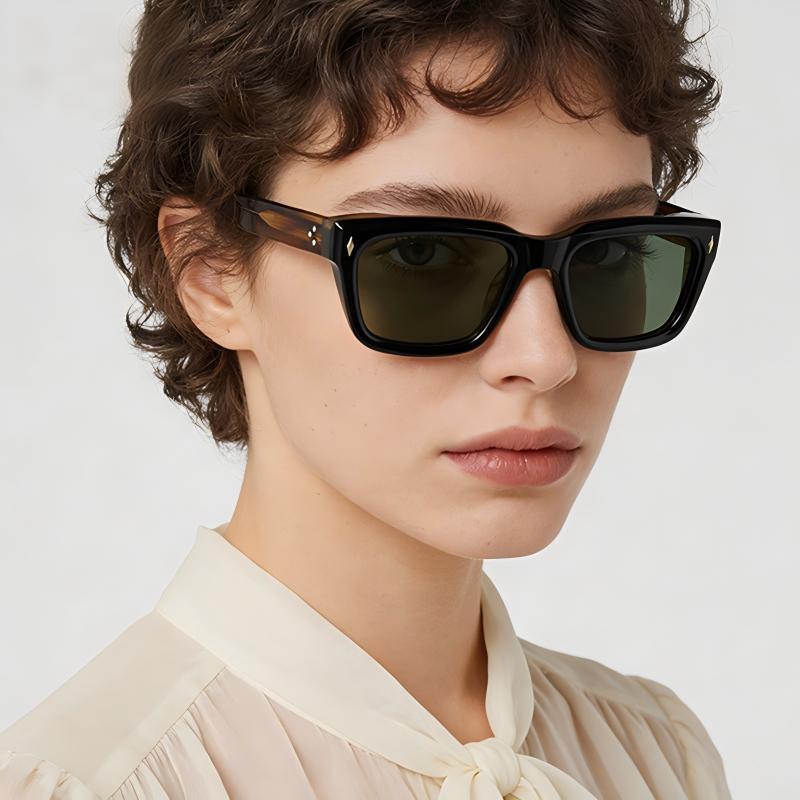 Luxury Premium Acetate Polarized Sunglasses Men Women European American New Square Frame UV400 Protection Driving Sun Glasses