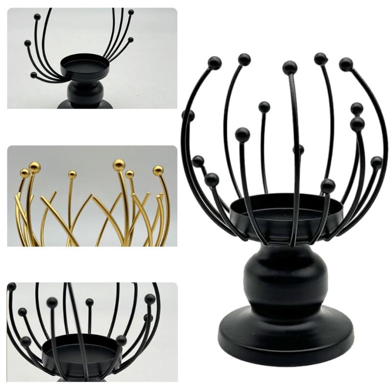 Wrought Iron Wedding Table Candlestick Decorations Home Candlelights Dinner Metal Candle Holder