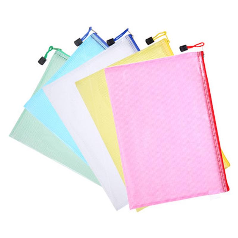 Waterproof Mesh Document & Zipper Bag - Transparent A4/A5