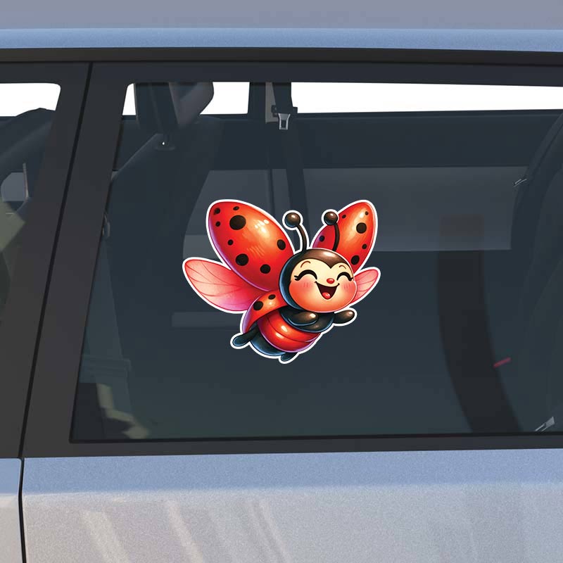 Roztomilé Berušky Hmyz Auto Samolepky Vodotěsné Vinylové Nálepky Dekorace Karoserie Okna Nárazníku Samolepky na Motorku Helmu TM123