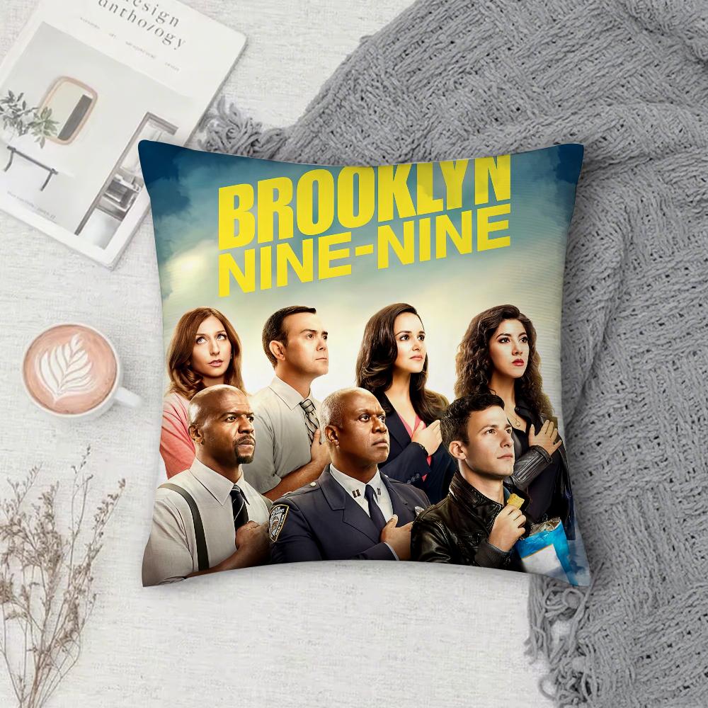 TV B-Brooklyn N-Nine-Nine Pillow Case Square Double-Sided Printing Short Plush Sofa Cushion Cover Bedroom Bedside Pillow
