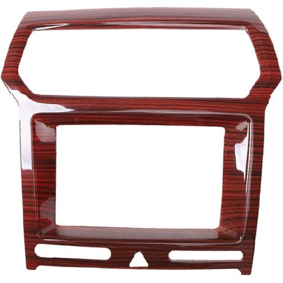 Carbon Fiber Look Interior Center Console GPS Navigation Panel Air Vent Outlet Trim Cover for Ford Explorer 2016-2019 ABS Plastic AC Panel Trim