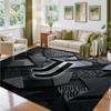 Juventus FC Design Crystal Velvet Rug Soft Decorative Mat for Bedroom Entrance