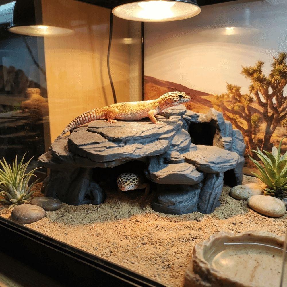 Realistic Texture Fish Tank Rockery Ornaments 3D Printing Fish Hiding Cave  Aquariums