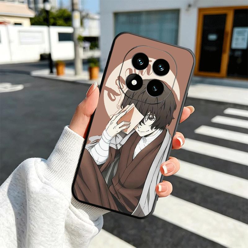 Bungo Stray Dogs Dazai Soft Phone Case for Xiaomi Redmi Note 12 13 14 15 Pro Plus 11 12S 11S 11T 10 4G Black Cover Back Shell