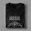 Men T-Shirt Deicide Novelty Cotton Tee Shirt Short Sleeve Band T Shirts Round Neck Tops Graphic