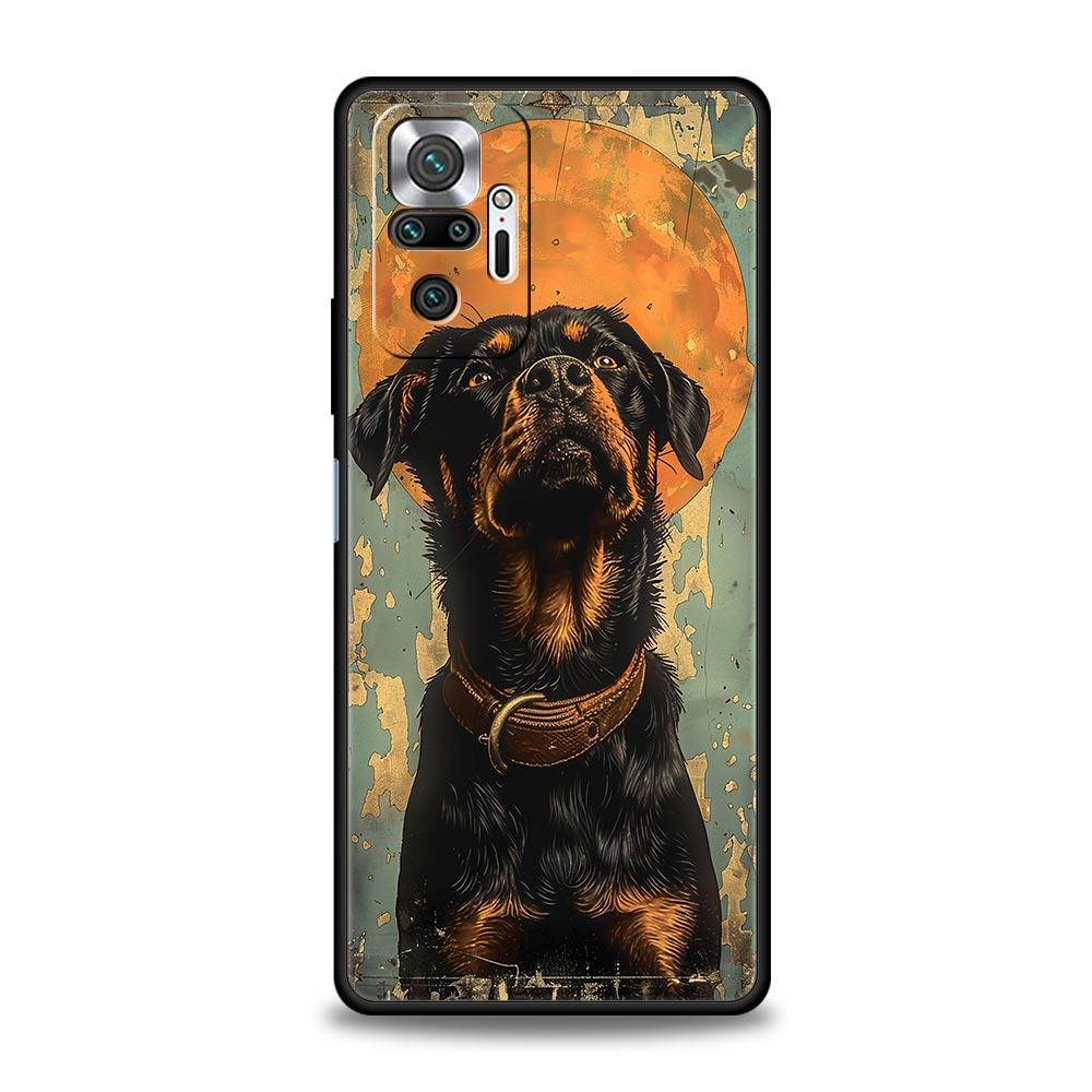 Phone Case For Xiaomi Redmi Note 14 13 12 Pro Plus 5G 9S 9 10 11 4G 14C 13C 12C 10C 9C 9A Soft Cover Rottweiler Dog