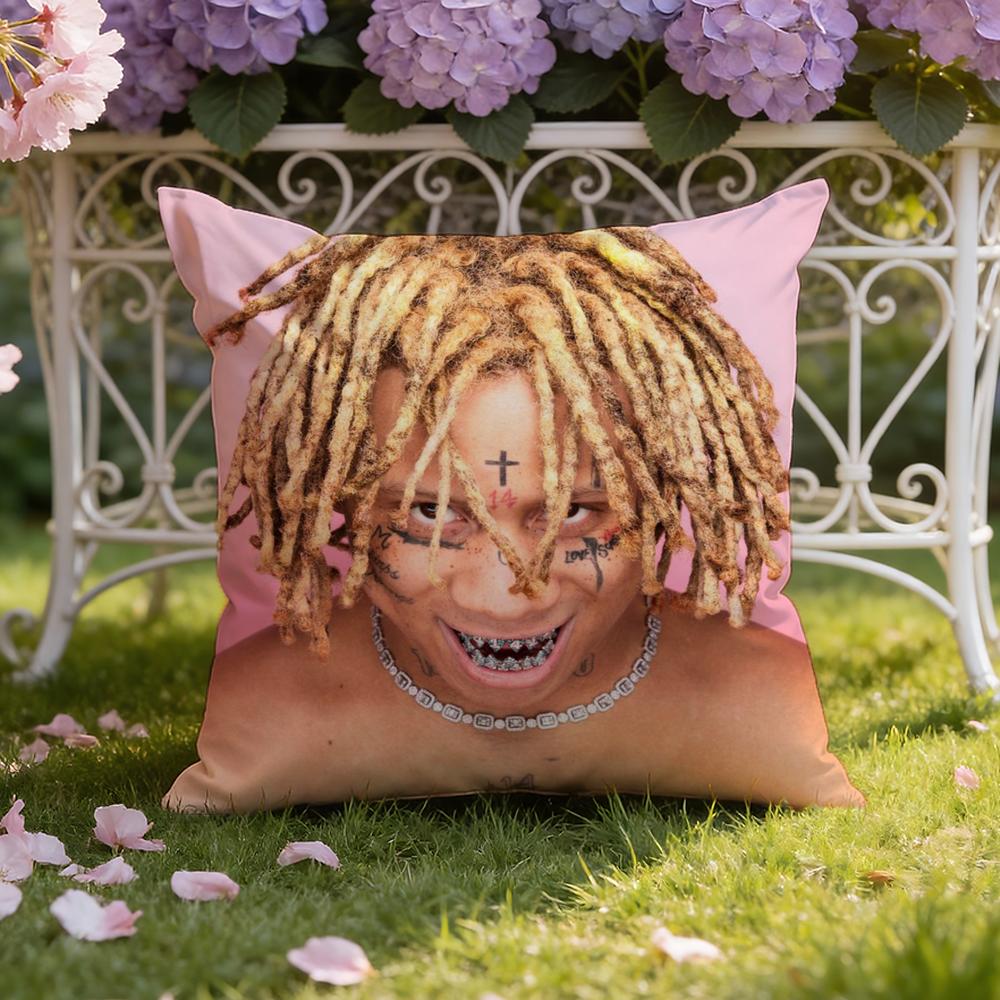 Rapper T-Trippie R-Redd Cushion Cover Home & Car Dual-Scene Pillow Cover: Reversible for Premium Comfort