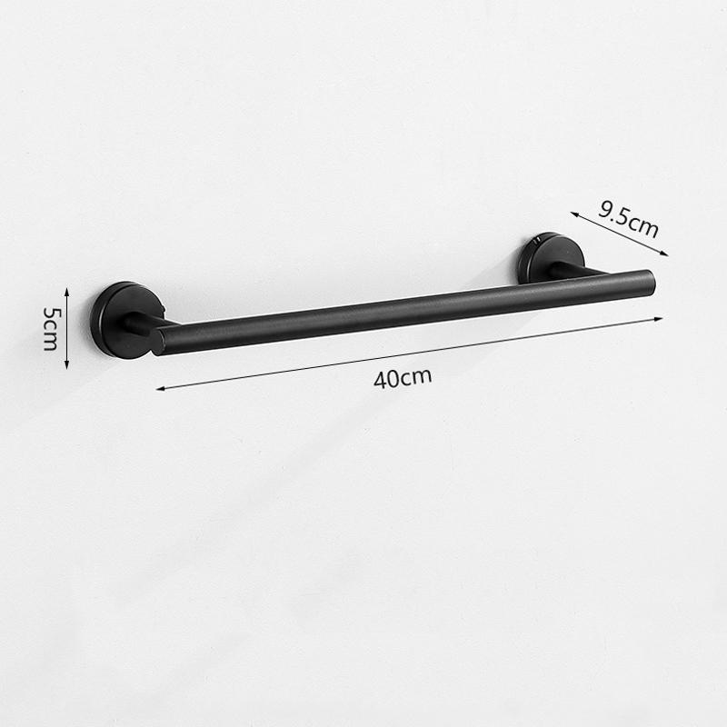 High Quality 304 Stainless Steel Bathroom Accessory,single Towel Bar,Towel Rail, Towel Holder Black Brush Gold