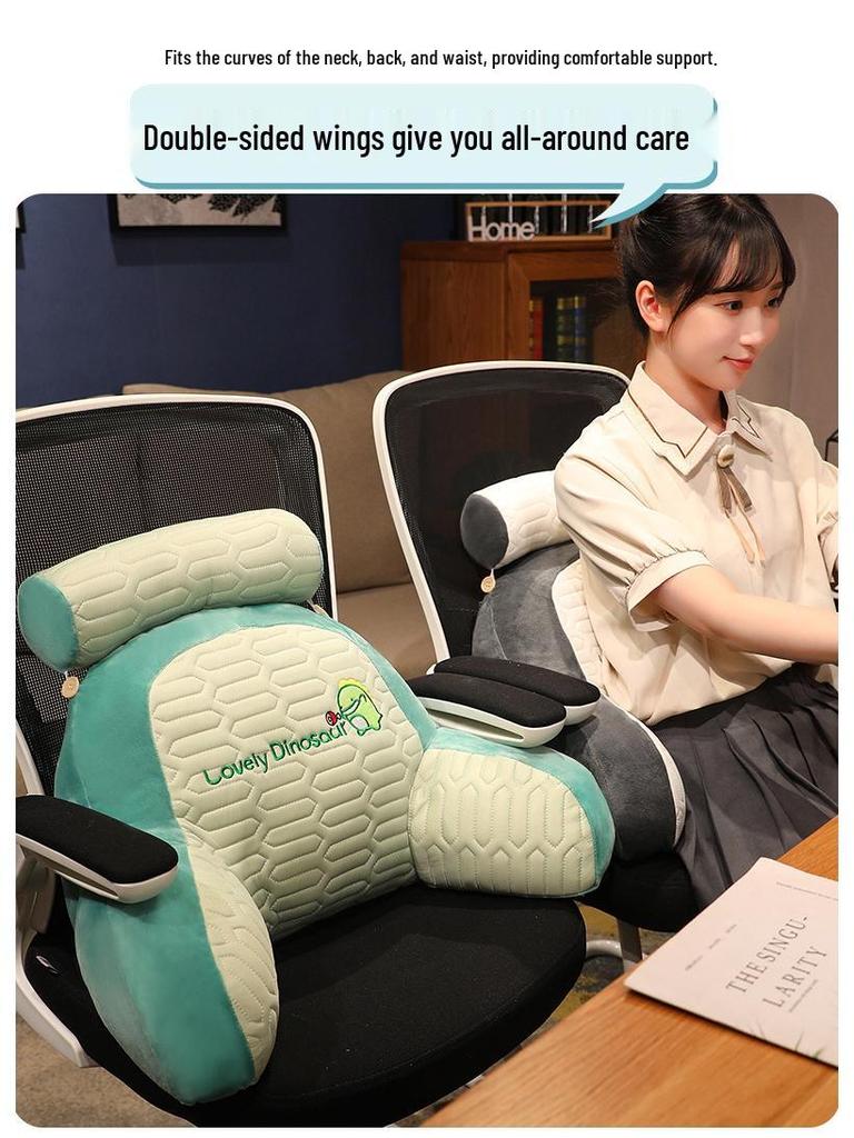 Großes Rückenlehnen-Lesekissen - Weiches Bettseiten- & Bürokissen zur Lendenwirbelstützung