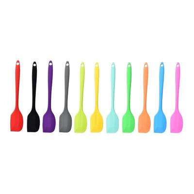 Silicone Spoon Heat Resistant Kitchen Spatula Frying Pan Shovel Mixing Scraper Bakeware Utensil Handle Scraper Cookware Tool