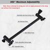 12-Inch Shower Head Extension Arm, Adjustable Shower Extension Arm, Stainless Steel Shower Arm Extender, Compatible with G1/2 Universal Connector,