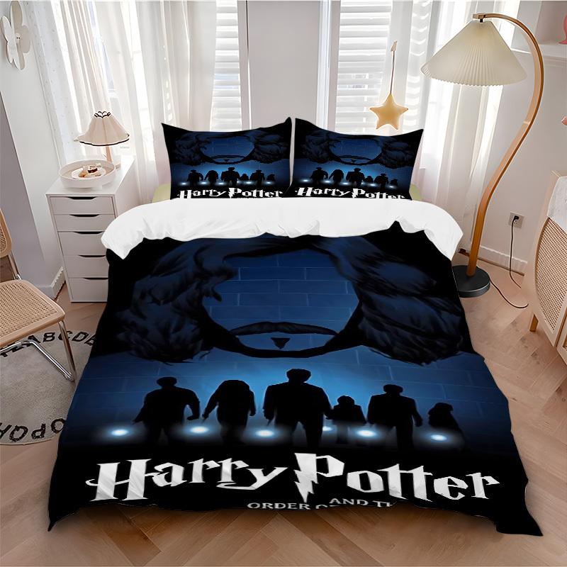 

3pcs Harry Potter Phoenix Bedding Set, Soft Polyester Duvet Cover and Pillowcases Machine Washable Seasons all suitable 90 135x200cm