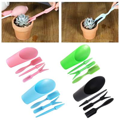 4Pcs/Set Mini Garden Soil Spoon Succulent Potted Plants Care Soil Cup Bucket Shovel Transplanting Tool Set
