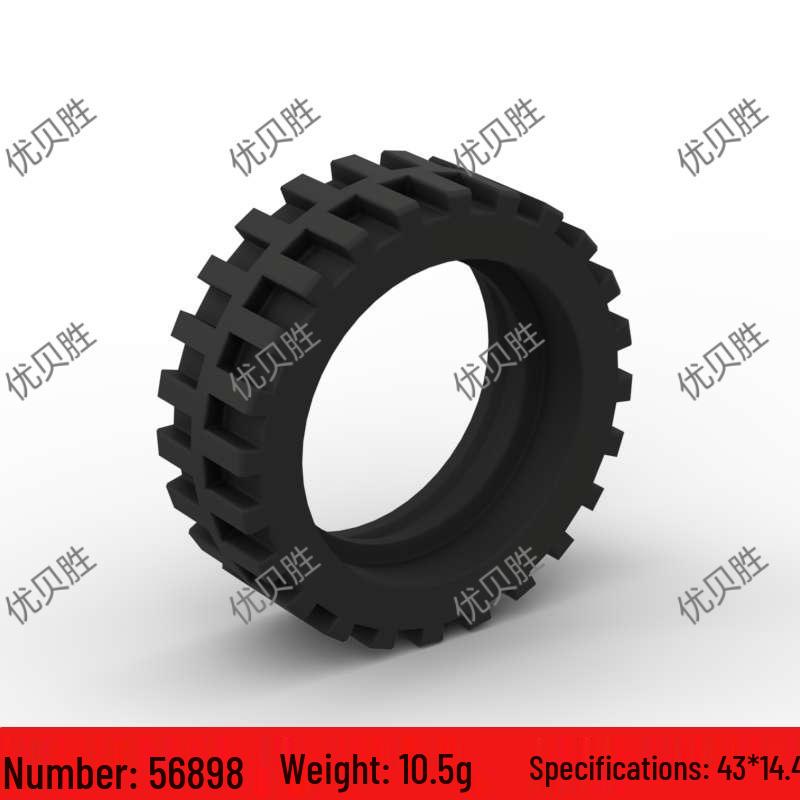 LEGO 56904-Compatible Small Particle Wheel Hub & Tire Replacement for MOC