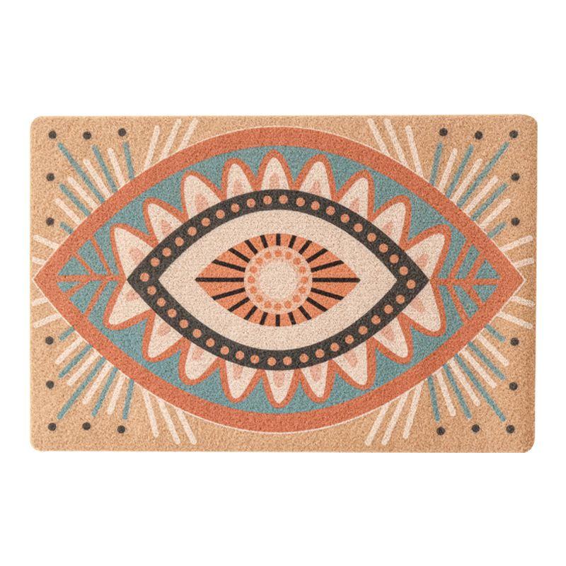 American retro high-end home floor mat, door blanket, porch foot pad, silk ring, dirt-resistant, washable and cutting carpet