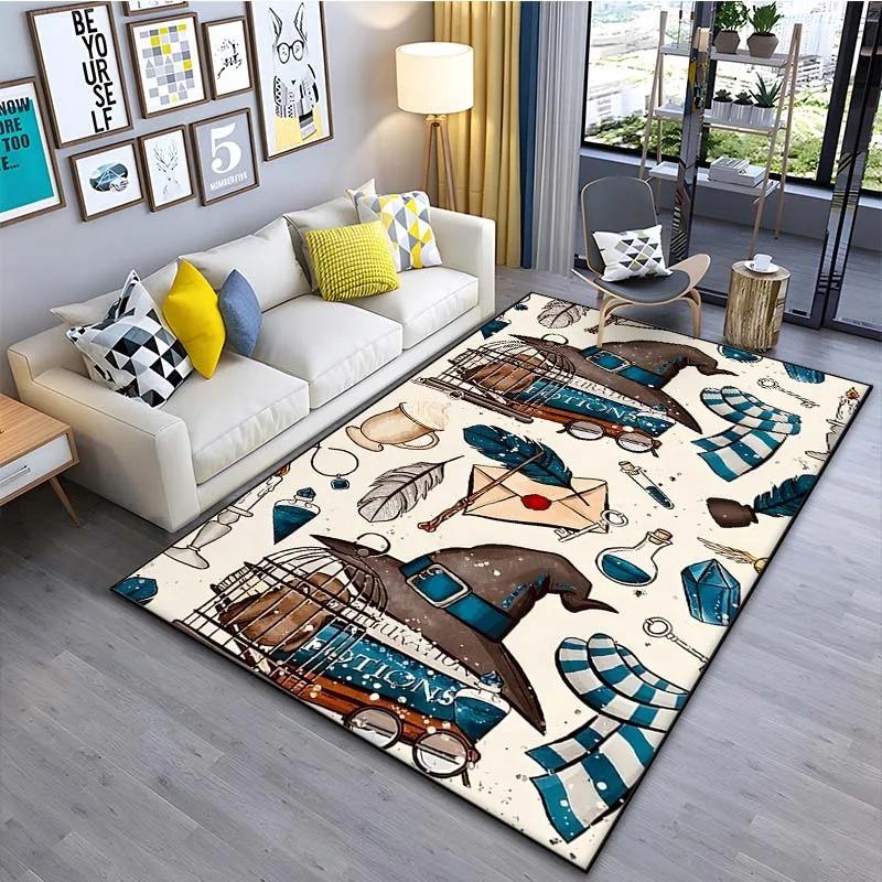 Funny Magic Pattern Carpet Soft Floor Rug for Kids Living Room Bedroom Sofa Doormat Decoration Non-slip Washable Large Size Mat