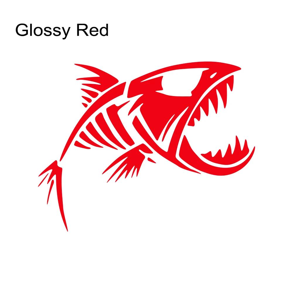 Skeleton Fish Sticker Car Fisherman Graphics Window Truck Windshield Body Boat Fishbone Vinyl Film Decals Waterproof Decoration
