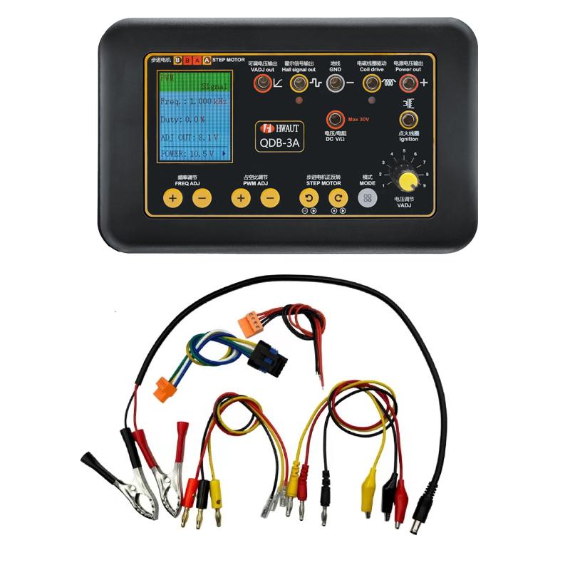 QDB-3A 2A Auto Ignition Coil Tester Car Idle Stepper Motor Solenoid Valve Injector Actuator Fault Detector Driver PWM Generator QDB-3A