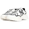 New MLB Big Ball Chunky Sneakers Unisex Low Top White/Black 3ASHCLS2N-50BKS