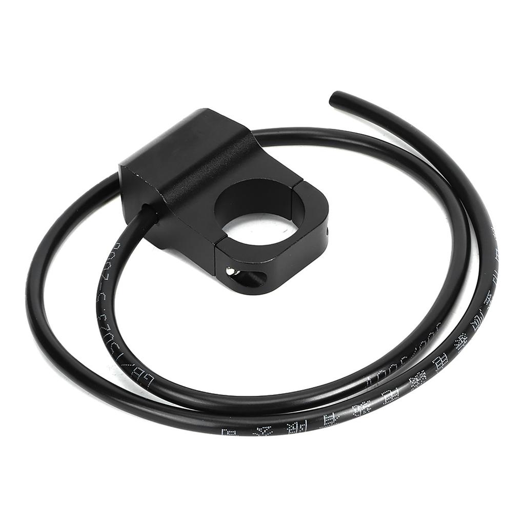 12V 25mm 0.98in Waterproof Stainless Steel LED Spotlights Handlebar Switch for Motorcycle ATVs Black
