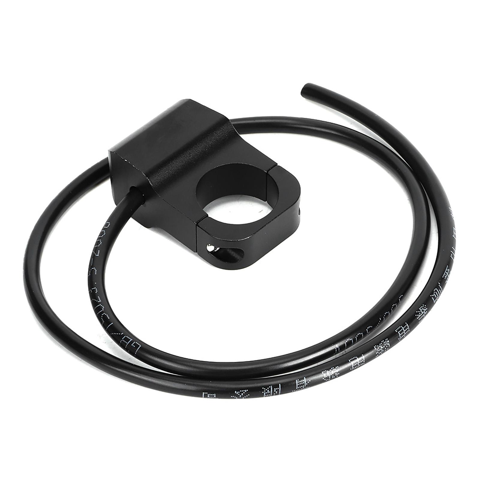 

12V 25mm 0.98in Waterproof Stainless Steel LED Spotlights Handlebar Switch for Motorcycle ATVs Black