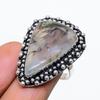 Indian Moss Agate Gemstone 925 Sterling Silver Jewelry Ring Size 7.5 SU-10599