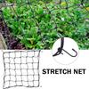 Uniform Light-receiving Elastic Net Polyester Elastic Growing Trellis Net with Removable Hook Support Plants for Garden Fence