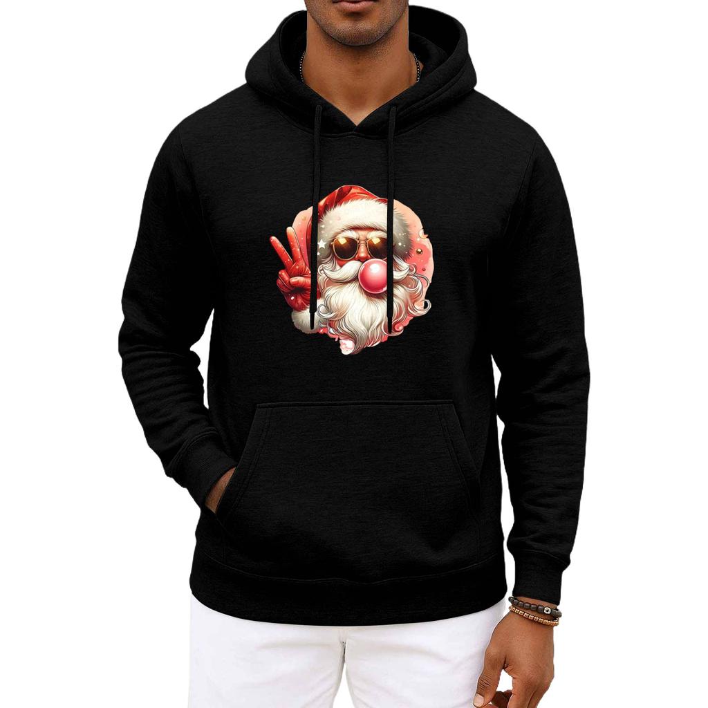 Men's And Women's Christmas Hooded Hood Long Sleeves Hoodie
