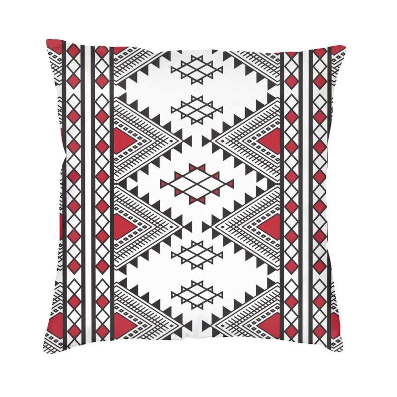 Amazigh Kabyle Berberské motivy Pouzdro na polštář Dekorace do ložnice Maroko Afrika Geometrický povlak na polštář Pohovka Chair Polštář