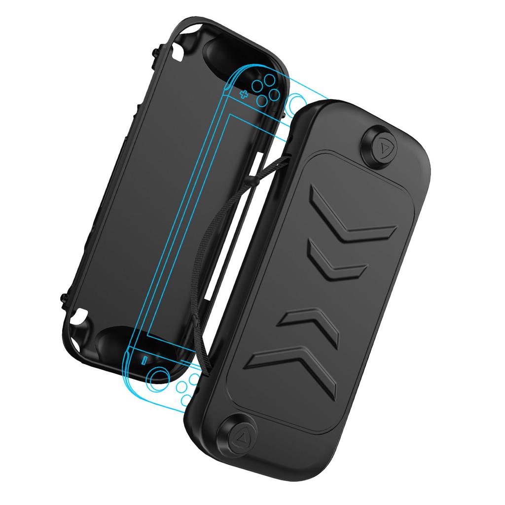 Game Control Case Fit for   2 Detachable Ergonomic Design Game Console PC Front TPU Back 360 degrees  Full Protective Case with Stand