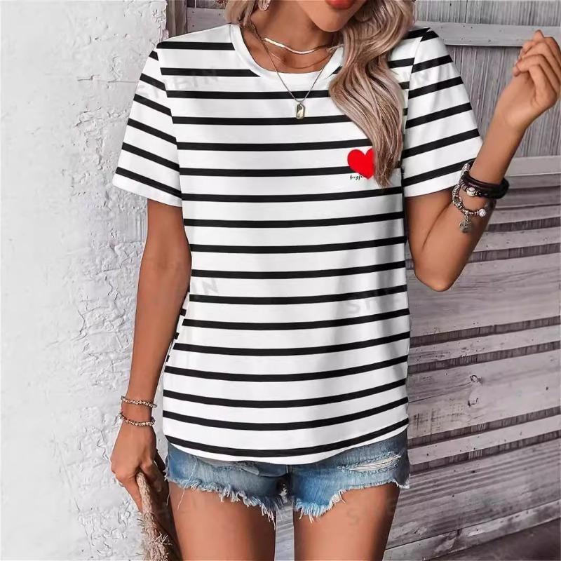 Tricou de damă la modă cu imprimeu retro cu leopard, imprimat 3D, de vară, cu gât rotund și mâneci scurte, topuri largi casual, haine supradimensionate